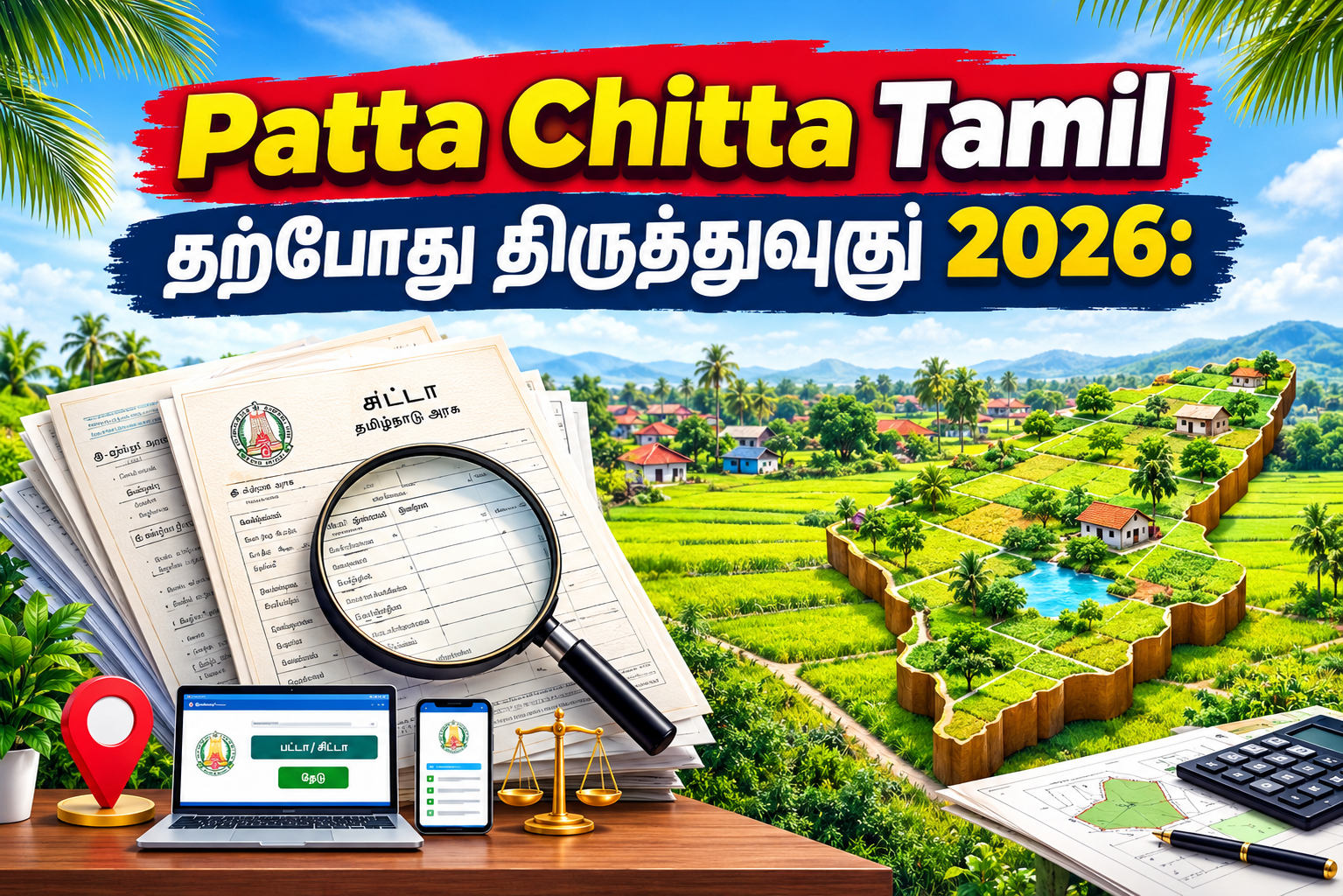 Steps to check Patta Chitta online